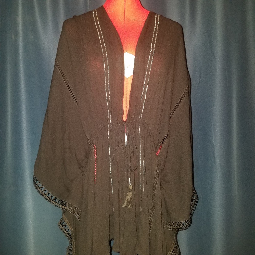 Lane Bryant Black Tie Over Piece